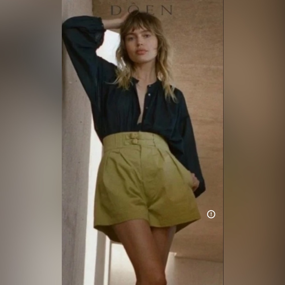 Doen Heron High-Waist Short in Olive